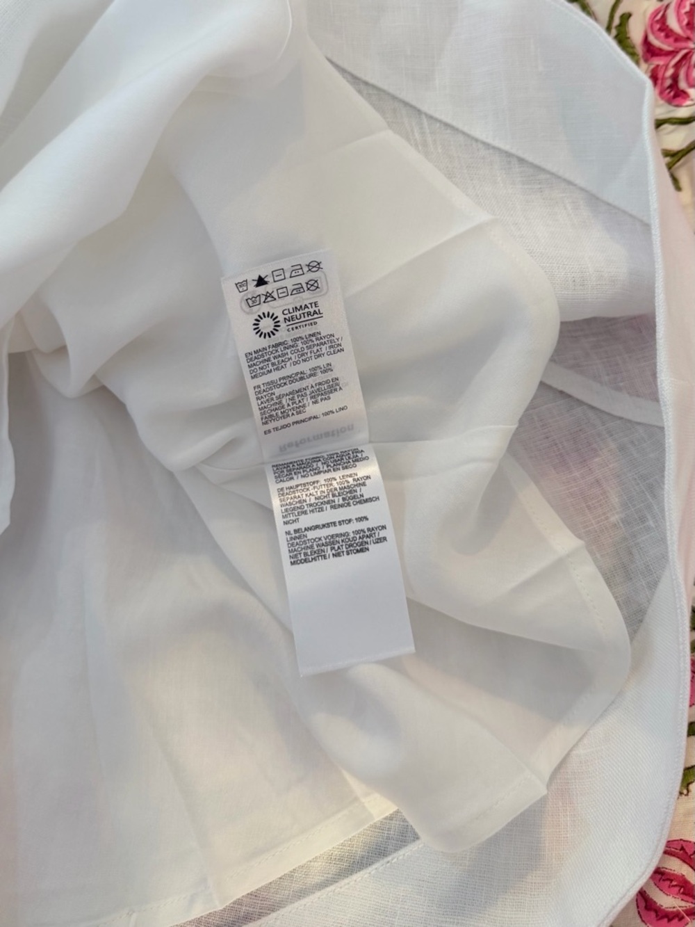 Reformation Felipe Belted Linen Dress In White, NWOT, never worn, no flaws. - Picture 8 of 16